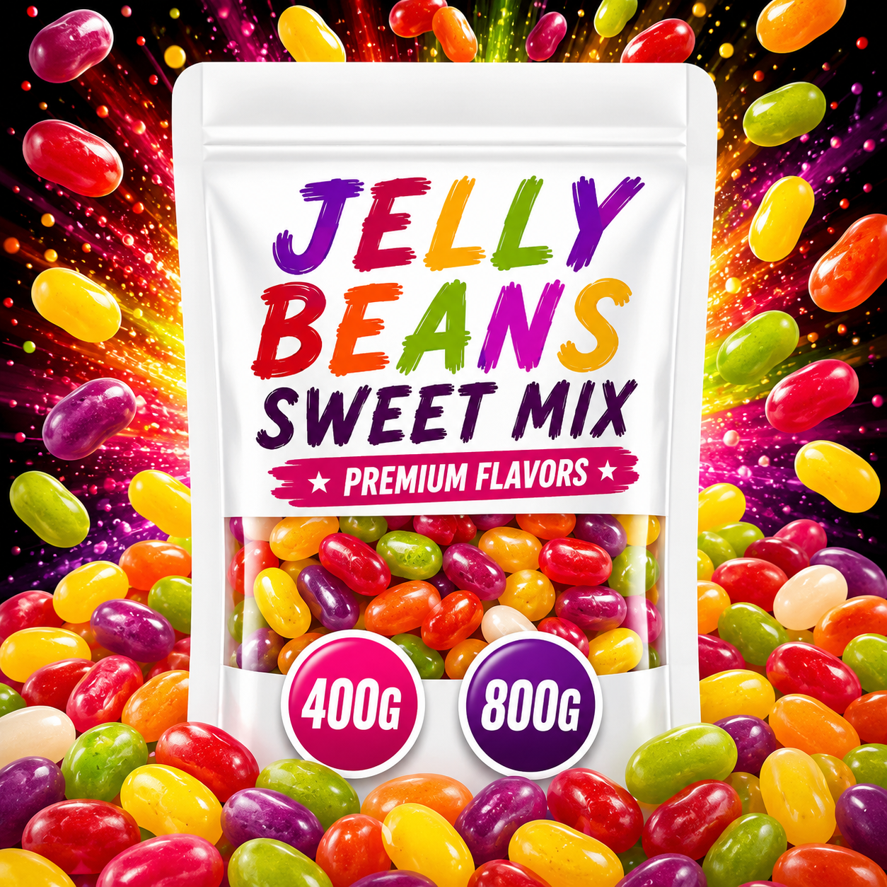 Jelly Beans Sweet Bag - Pick N Mix - Retro Sweet