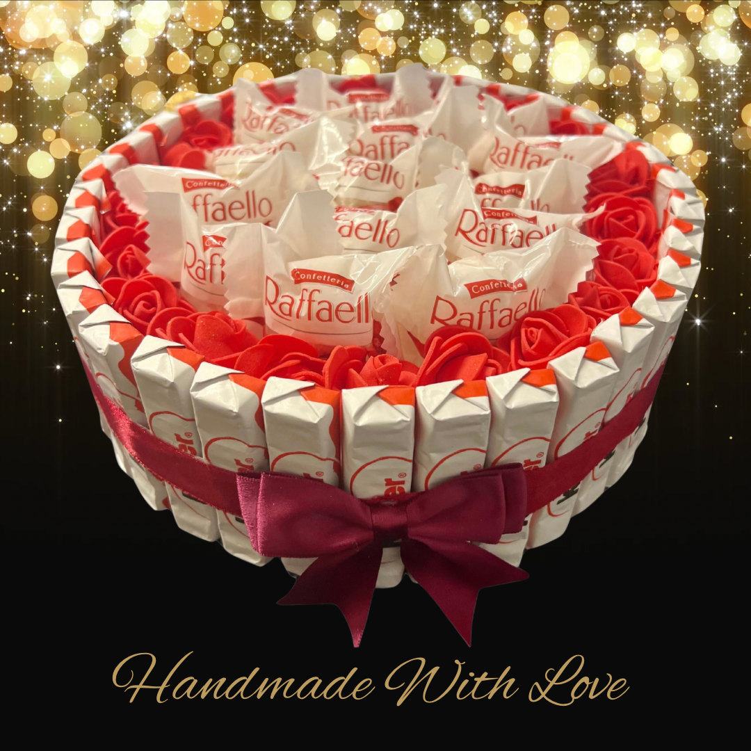 Luxury Handmade Raffello & Kinder Chocolate Gift Selection / Circle / - BestBargain Norwich