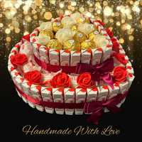 Luxury Handmade Chocolate Selection With Lindor / Raffaello / Kinder / Ferrero Rocher / 2 Tier - BestBargain Norwich