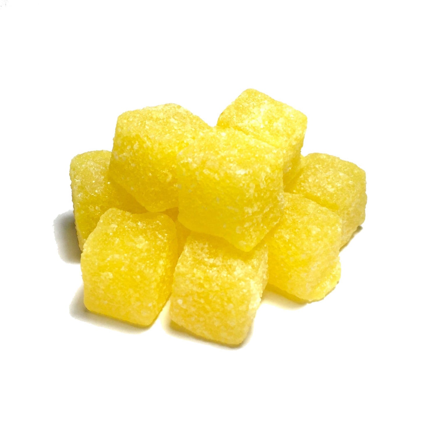 Sour Pineapple Cubes 100g / hard boiled / - BestBargain Norwich