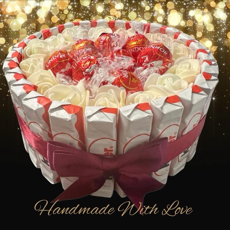 Luxury Handmade Raffello & Kinder Chocolate Gift Selection / Circle / - BestBargain Norwich