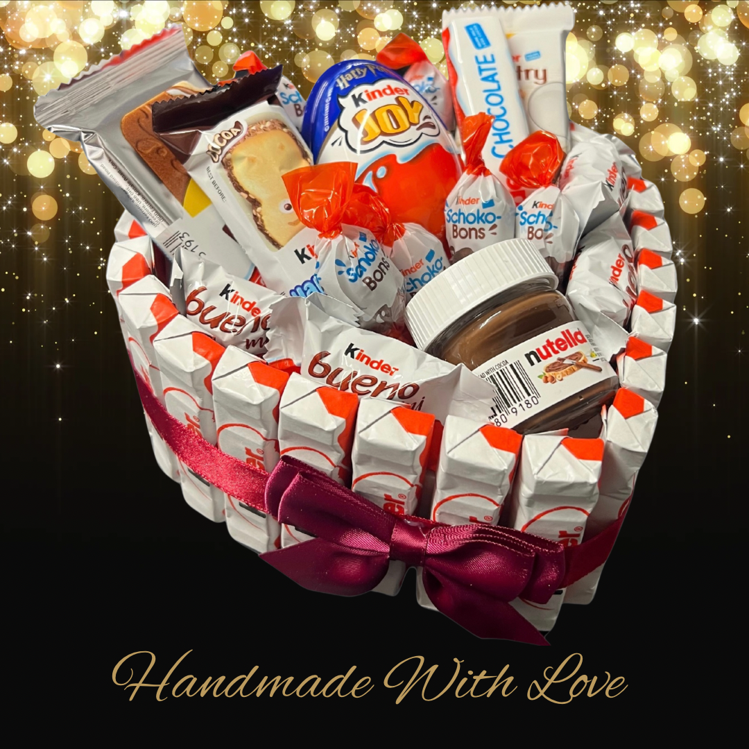 Luxury Handmade Kinder Chocolate Heart Gift Selection / Nutella / Small - BestBargain Norwich