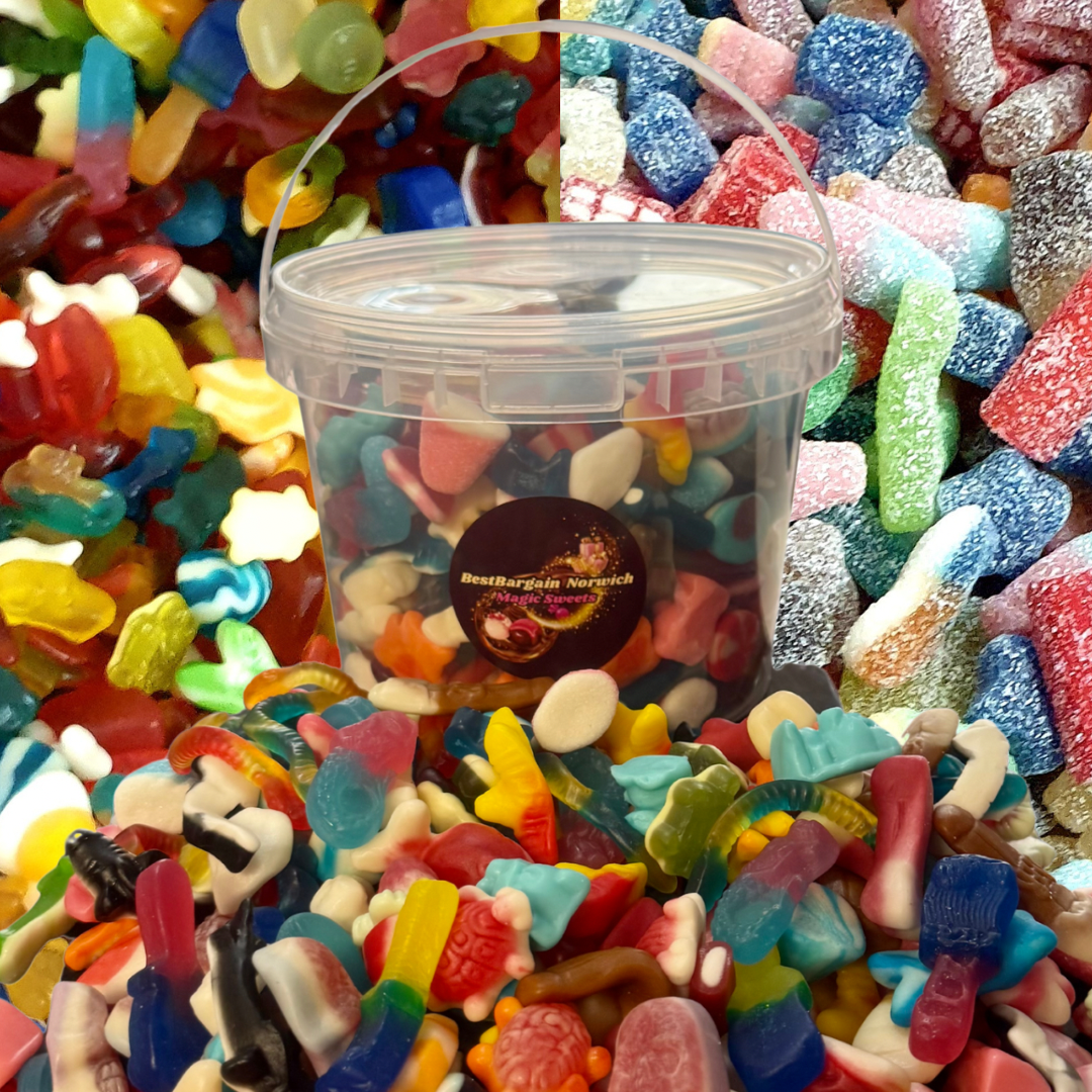 1.8KG Pick N Mix Bucket / Pre Mix / - BestBargain Norwich