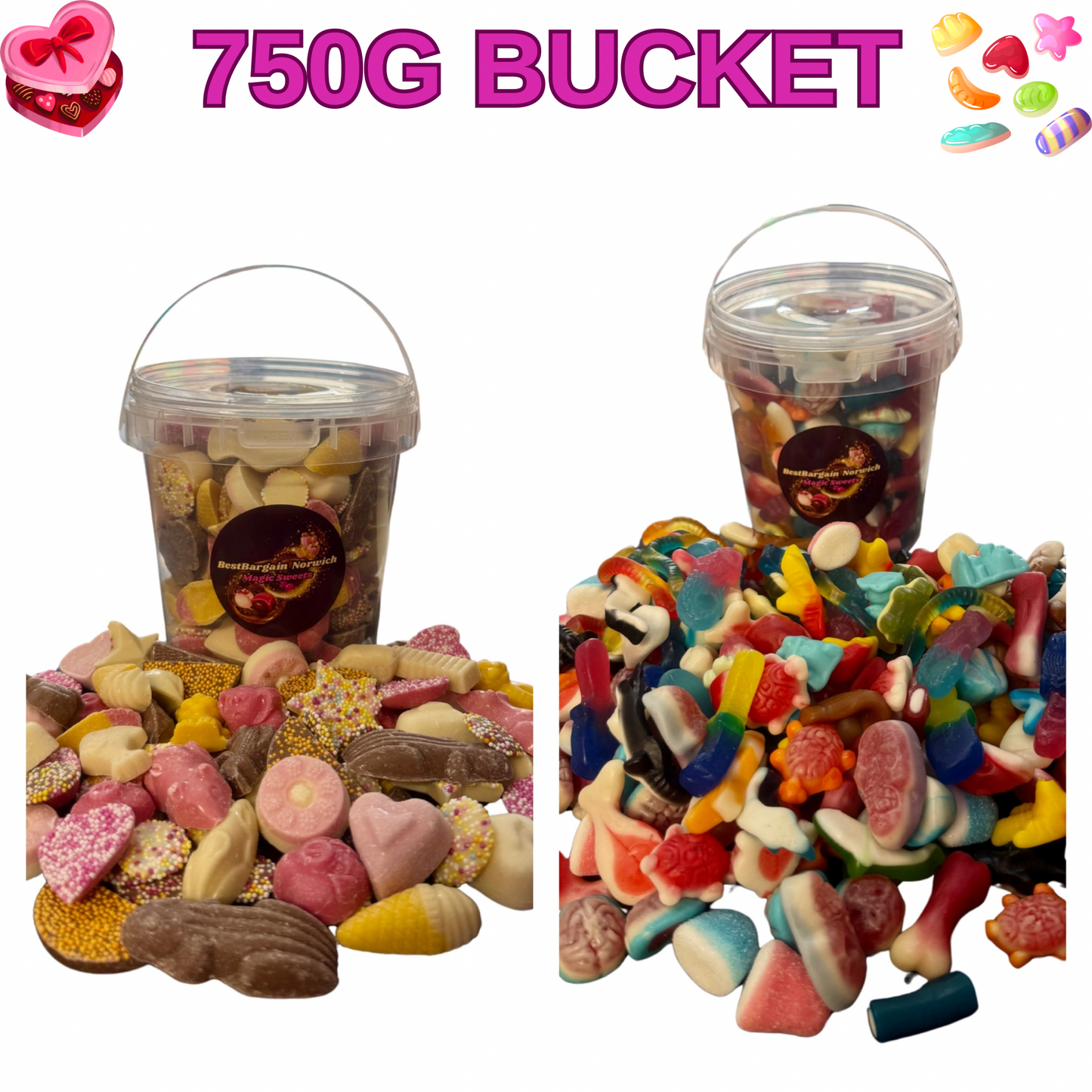 750G Pick N Mix Bucket / Pre Mix / - BestBargain Norwich