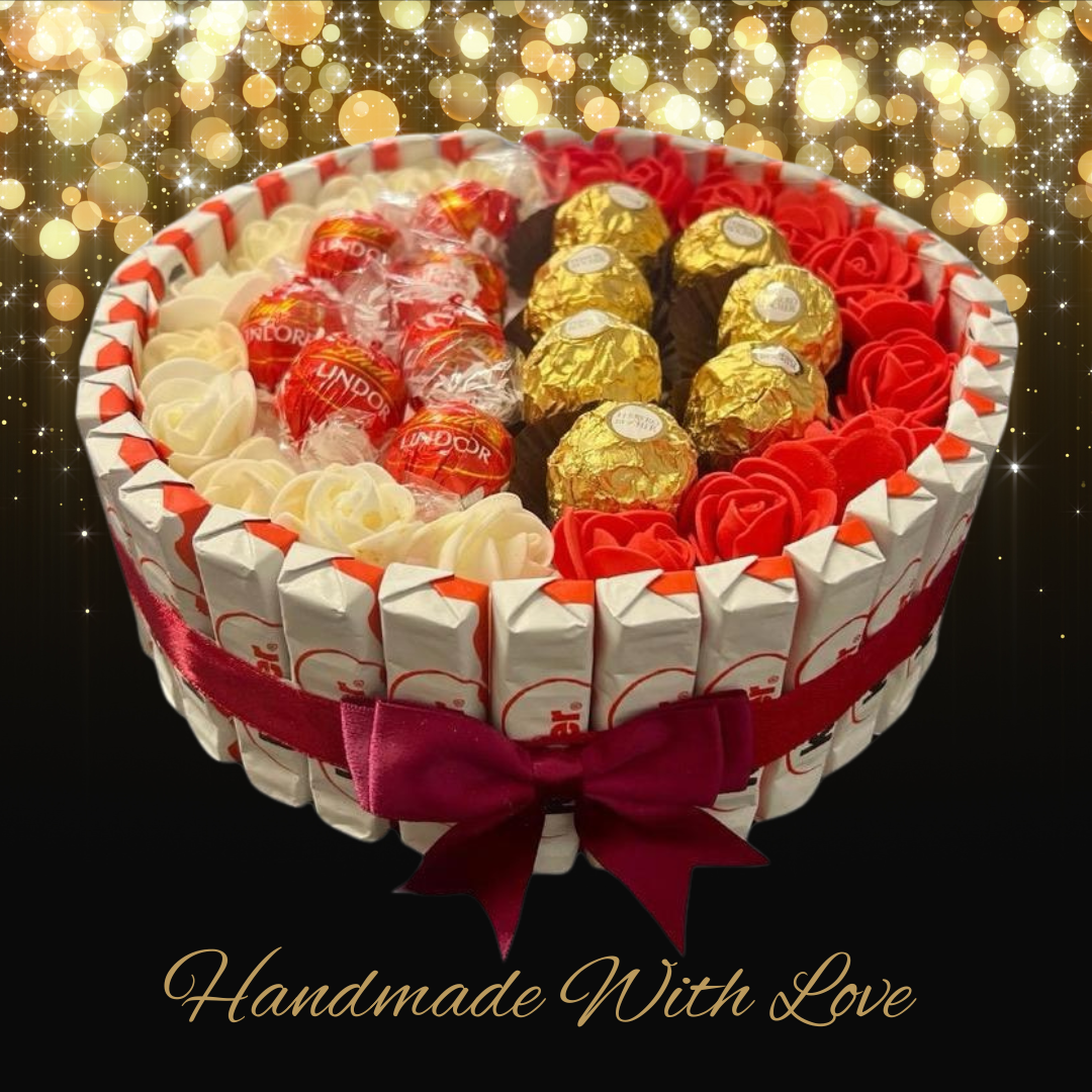 Luxury Handmade Chocolate Gift Selection With Ferrero Rocher / Lindor / Kinder/ Medium - BestBargain Norwich