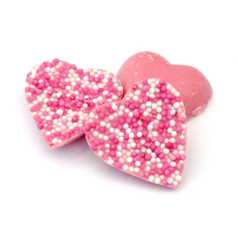 Strawberry Pink Hearts 100g - BestBargain Norwich
