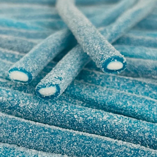 Fizzy Blue Raspberry Pencils 100g - BestBargain Norwich
