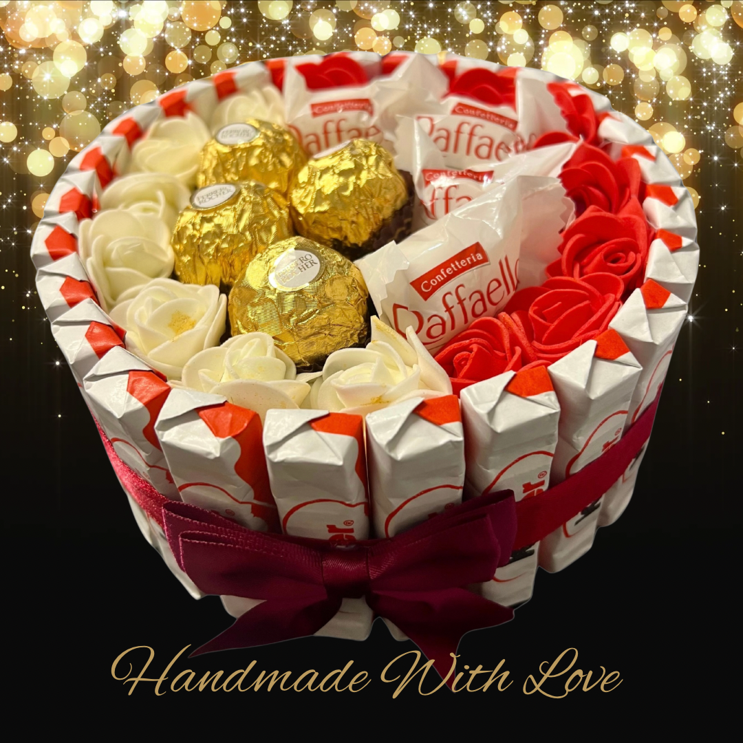 Luxury Handmade Chocolate Gift Selection With Ferrero Rocher / Raffaello / Kinder / Small - BestBargain Norwich