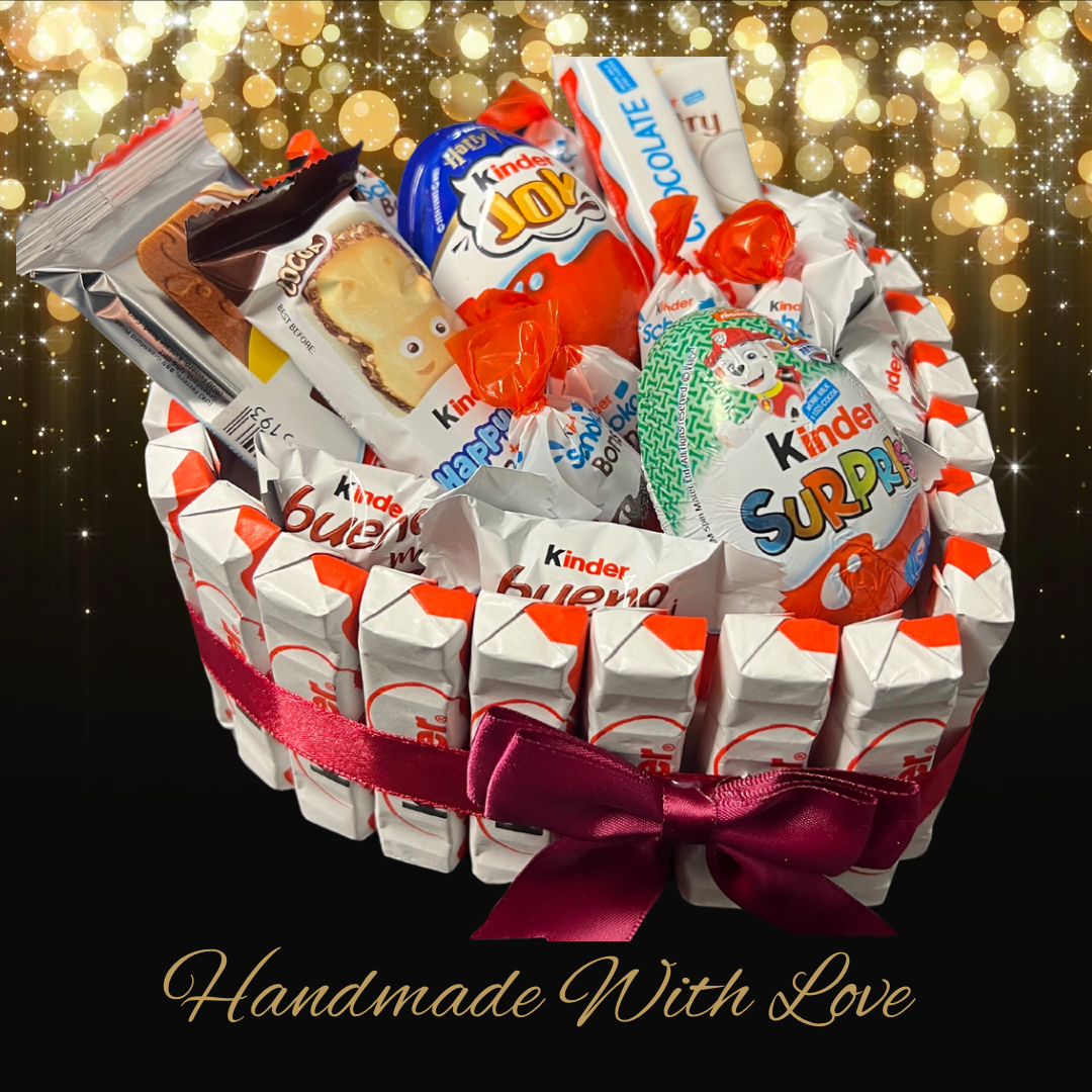 Luxury Handmade Kinder Chocolate Heart Gift Selection / Kinder Joy & Kinder Surprise / Small - BestBargain Norwich
