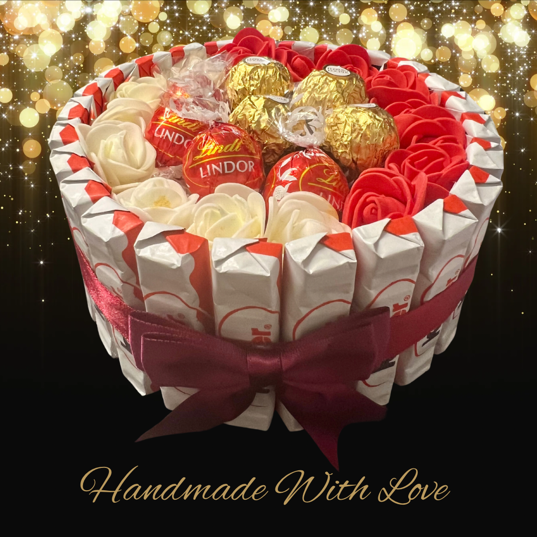 Luxury Handmade Chocolate Gift Selection With / Lindor / Ferrero / Kinder / Small - BestBargain Norwich