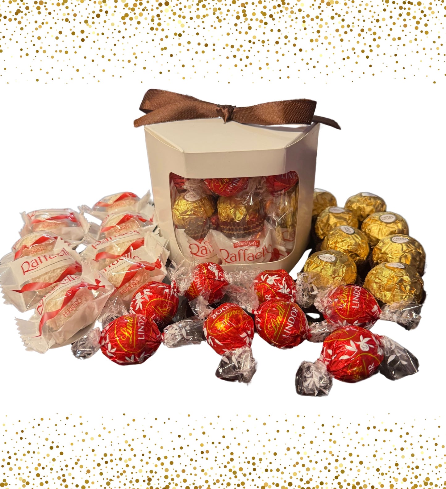 Lindor & Raffaello & Ferrero Rocher Gift Box - BestBargain Norwich