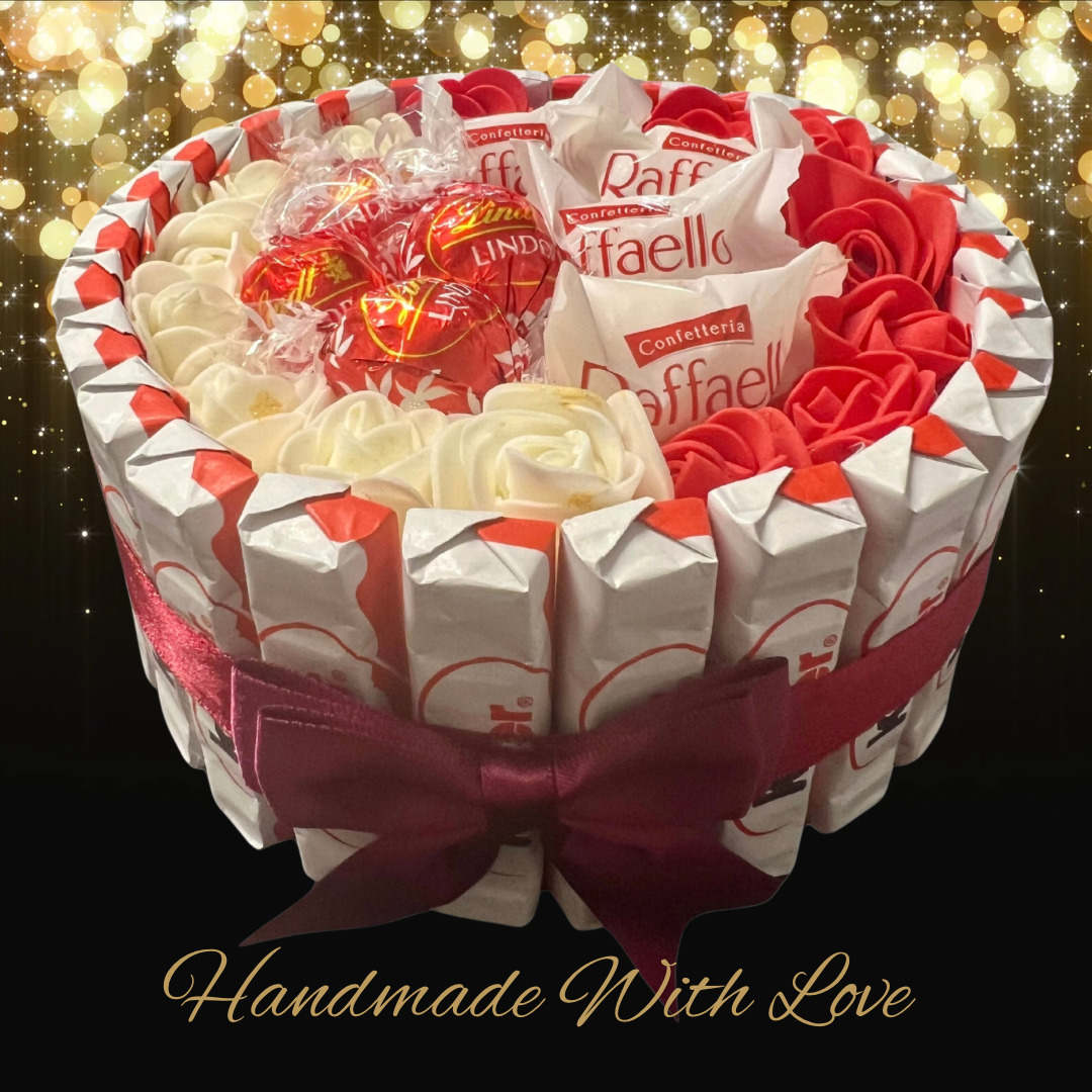 Luxury Handmade Chocolate Gift Selection With Lindor / Raffaello / Kinder / Small - BestBargain Norwich