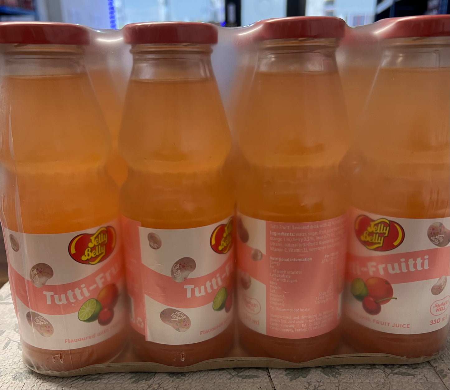 Best Before 10/06/2024 Case of Jelly Belly Tutti Frutti Soft Drink - BestBargain Norwich