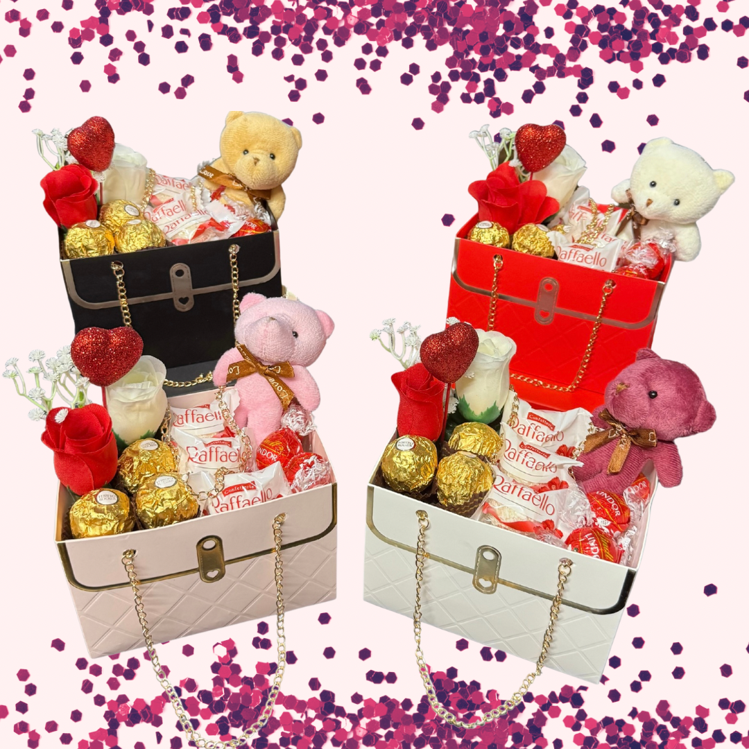 Luxury Chocolate Selection Gift Bag With Lindor & Ferrero Rocher & Raffaello - BestBargain Norwich