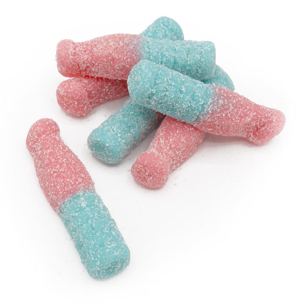 Fizzy Bubblegum Bottles 100g - BestBargain Norwich