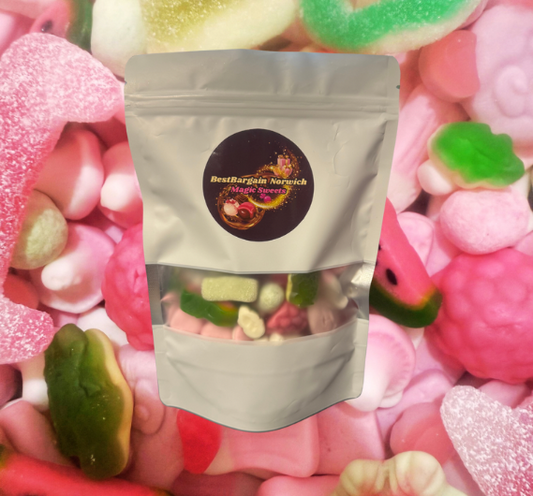 Pink & Green Pick N Mix Bag / Fizzy & Non Fizzy / More choices / Pre Mix / This cannot be customised in any way / - BestBargain Norwich
