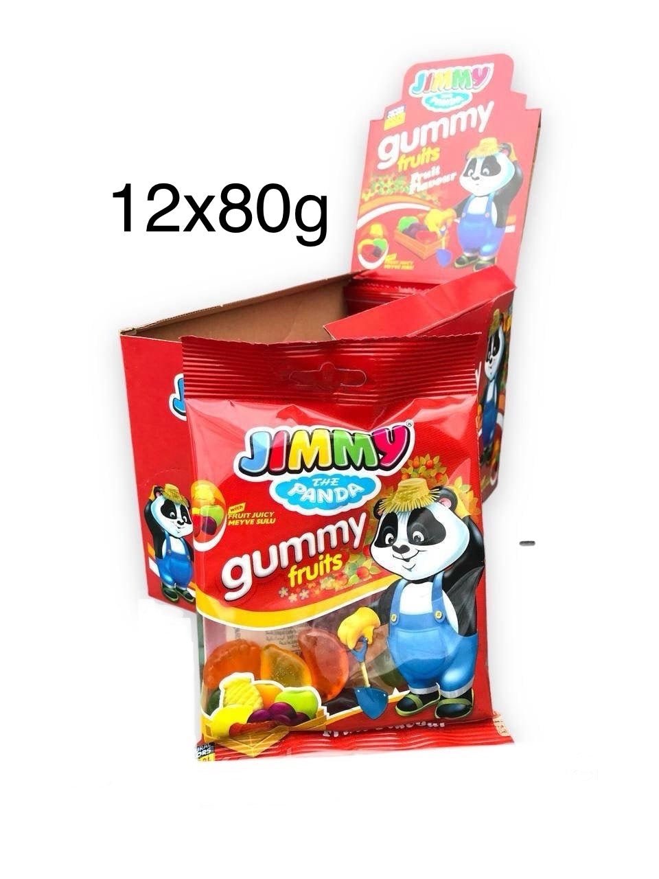 12x80g Case of Jimmy Gummy Fruits - Best Before 21/06/2024 - BestBargain Norwich