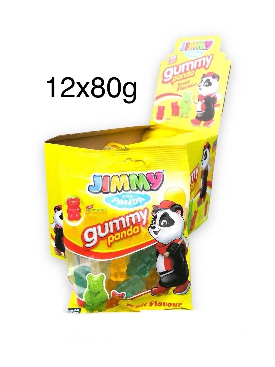 12x80g Case of Jimmy Gummy Panda - Best Before 06/02/2025 - BestBargain Norwich