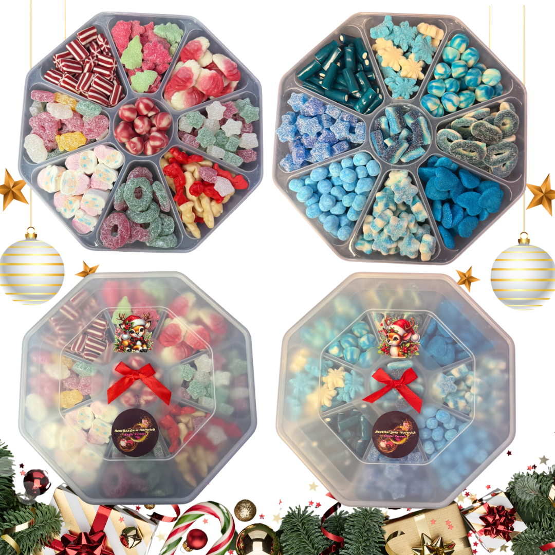 Christmas Sweet Mix Candy Gift Platters / Festive Pick N Mix