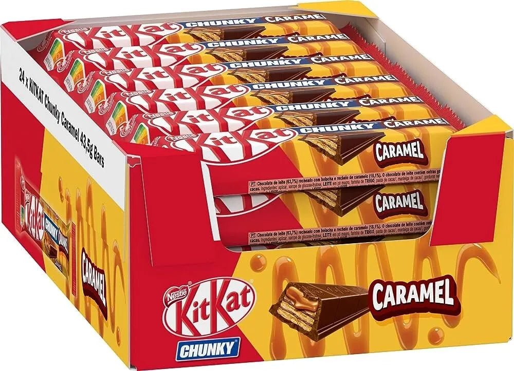 24x43.5g Case of Kit Kat Chunky Caramel - Best Before 08/2024 - BestBargain Norwich