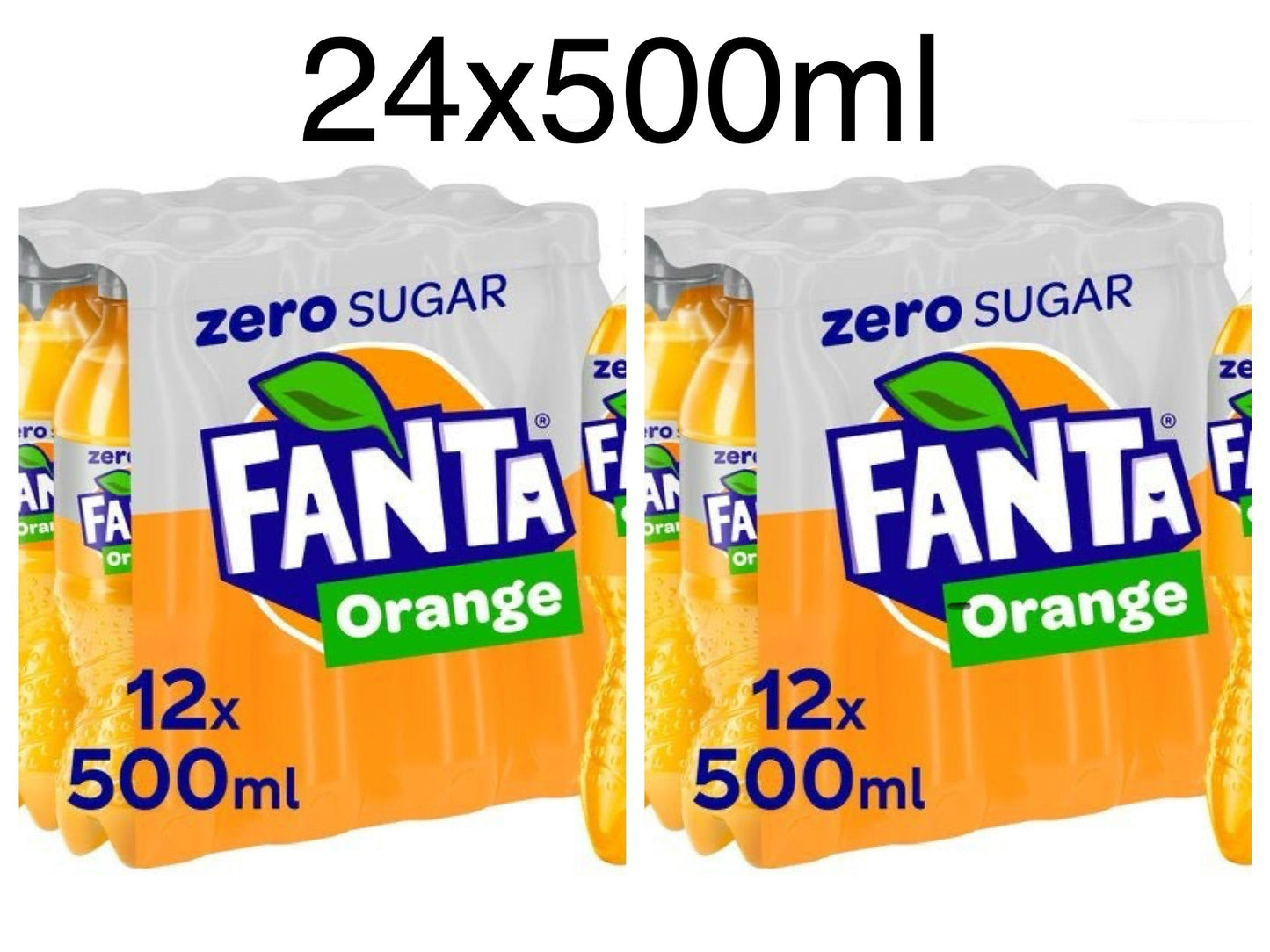 24x500ml Case of Fanta Orange Zero - Best Before 31/08/2024 - BestBargain Norwich