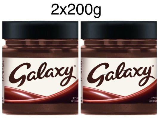 2x200g Galaxy Chocolate Cream Spread - Best Before 26/01/2025 - BestBargain Norwich