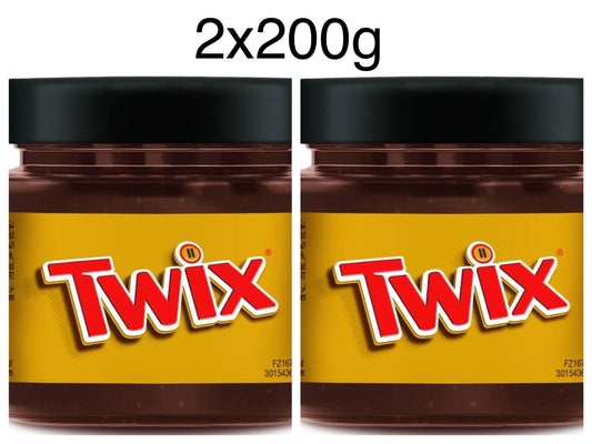 2x200g Twix Chocolate Cream Spread - Best Before 14/02/2025 - BestBargain Norwich