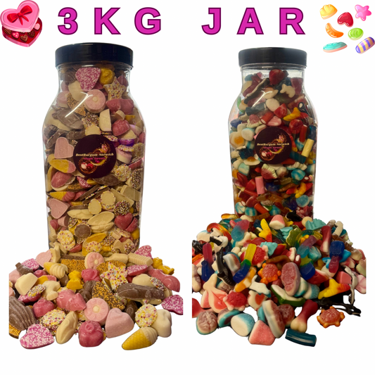 3KG Pick N Mix Jar / Pre Mix / - BestBargain Norwich
