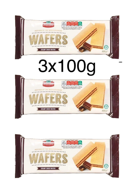 3x100g Bello Creamy Choco Wafers - Best Before 14/06/2024 - BestBargain Norwich