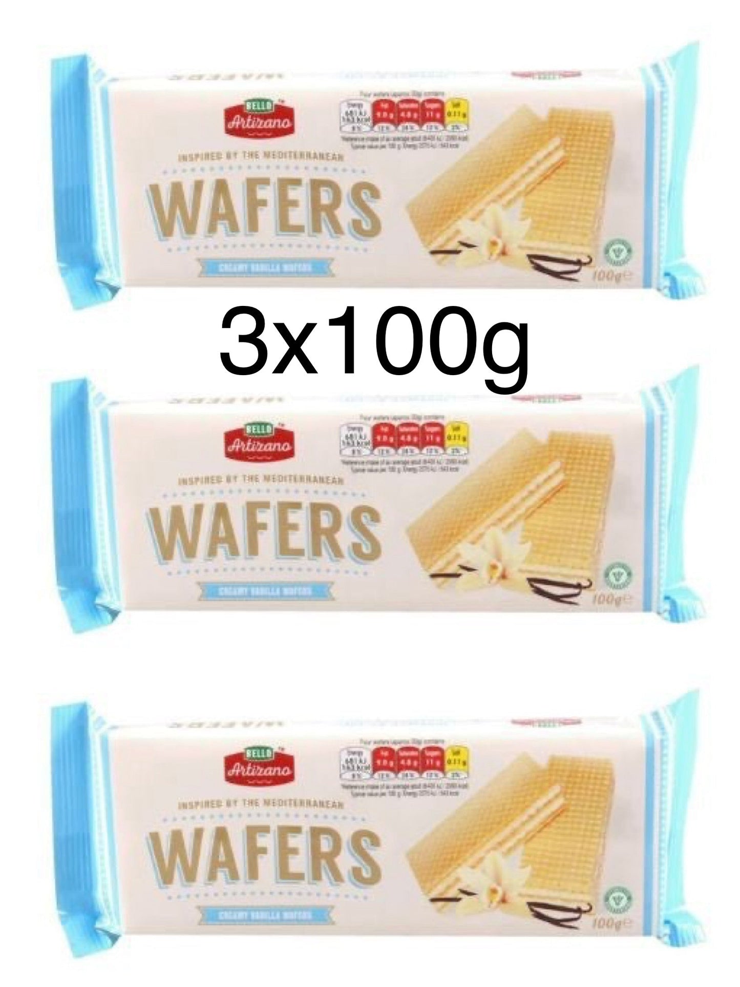 3x100g Bello Creamy Vanilla Wafer - Best Before 14/06/2024 - BestBargain Norwich