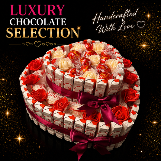 Luxury Handmade Chocolate Selection With Lindor / Raffaello / Kinder / Ferrero Rocher / 2 Tier
