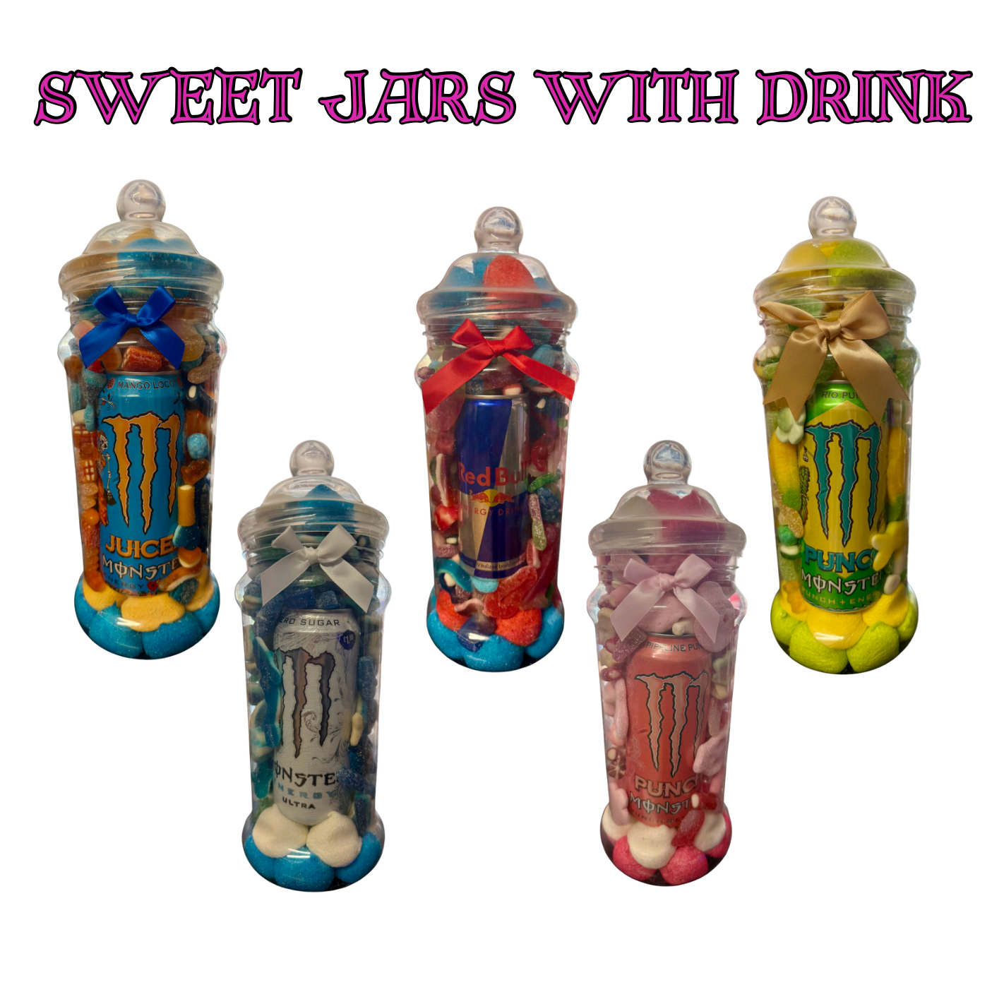 Sweet Jars With Drink