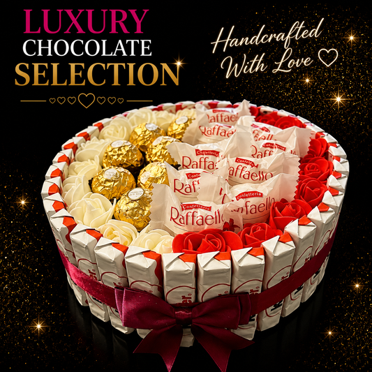 Luxury Handmade Chocolate Gift Selection With Ferrero Rocher / Raffaello / Kinder / Medium