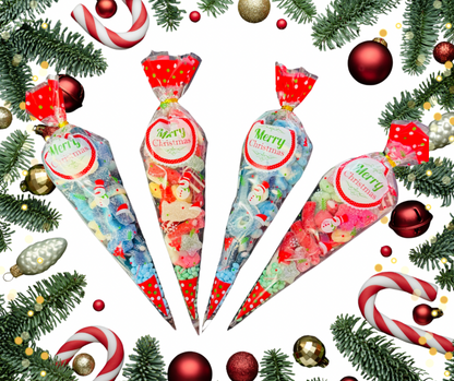 Christmas Sweet Mix Candy Gift Cone Bag 200g / Festive Pick N Mix