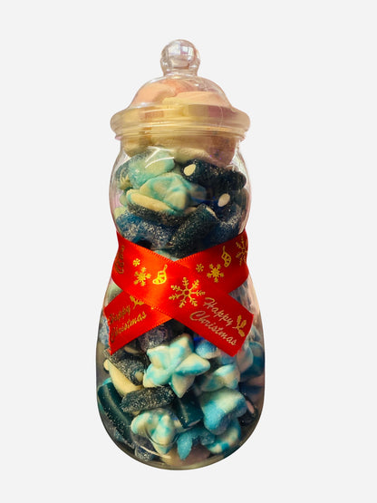 Christmas Sweet Mix Candy Gift Snowman Jars / Festive Pick N Mix