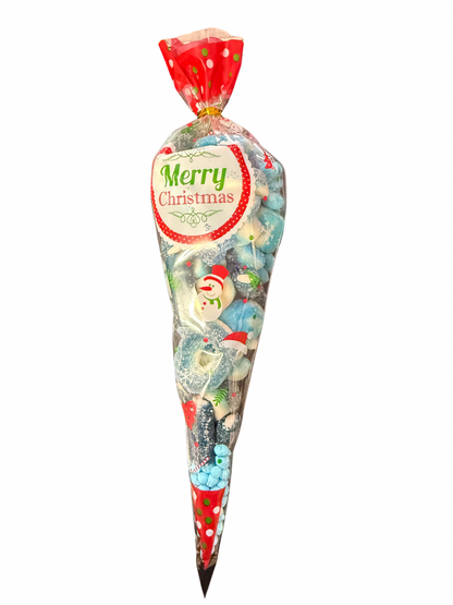 Christmas Sweet Mix Candy Gift Cone Bag 200g / Festive Pick N Mix