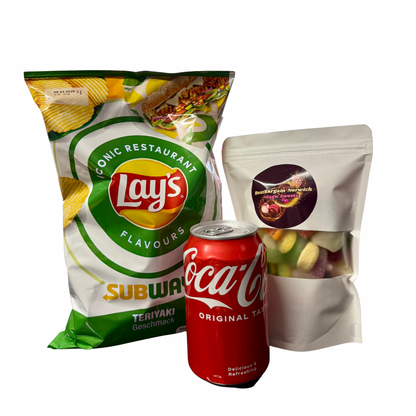Movie Night Bundle - Pick N Mix Sweet Bag - Crisps - Coca-Cola - Lays - Walkers - Popcorn - Snacks - Perfect for Home Cinema Nights