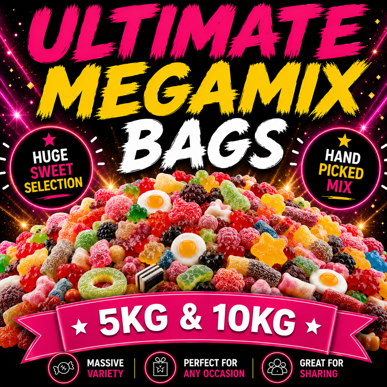 Ultimate Megamix Bags - 5Kg - 10Kg - Pick N Mix