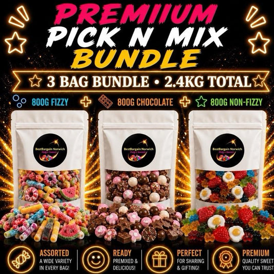 3x800g Pick N Mix Sweet Bags
