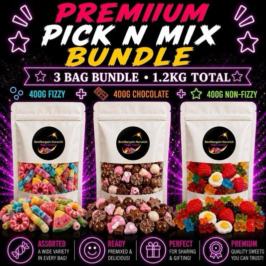3x400g Pick N Mix Sweet Bags