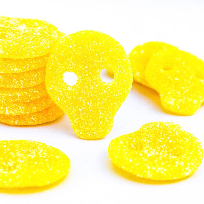 Fizzy Pineapple Skulls 100g