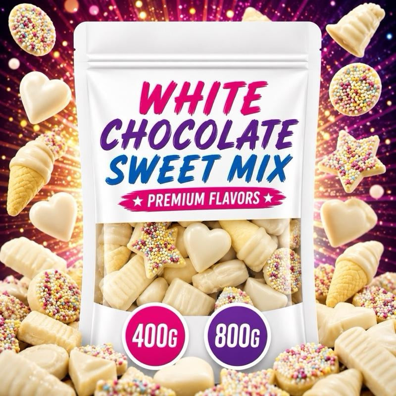 White Chocolate Sweet Bag - Assorted Pick N Mix