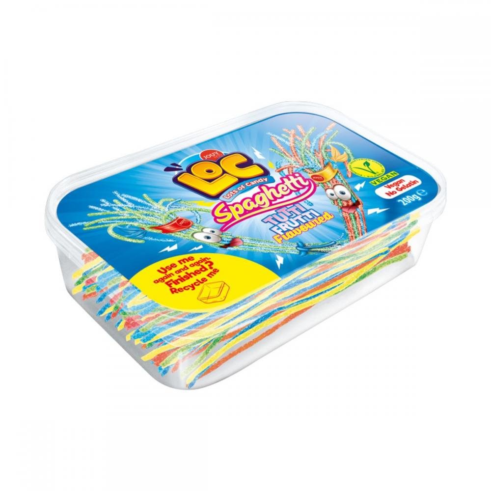 Loc Spaghetti Tutti Frutti Flavoured - Best Before 05/10/2024 (200g) - BestBargain Norwich