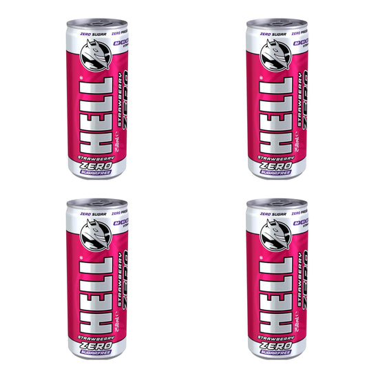 /BBE - 11.01.2025/ Hell Strawberry Zero Energy Drink (4x250ml) - BestBargain Norwich