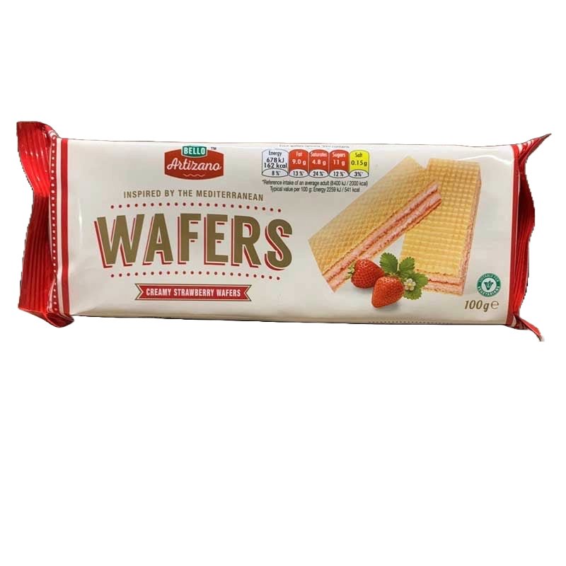 Bello Creamy Strawberry Wafers Best Before - 24/07/2024 (100g) - BestBargain Norwich