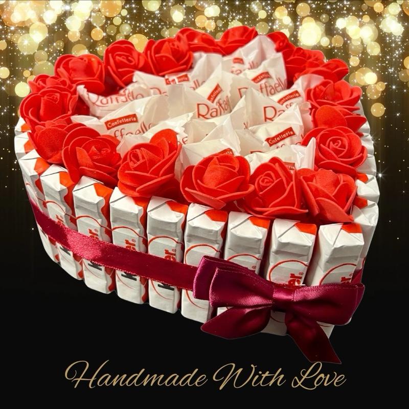Luxury Handmade Ferrero & Kinder Chocolate Heart Gift Selection