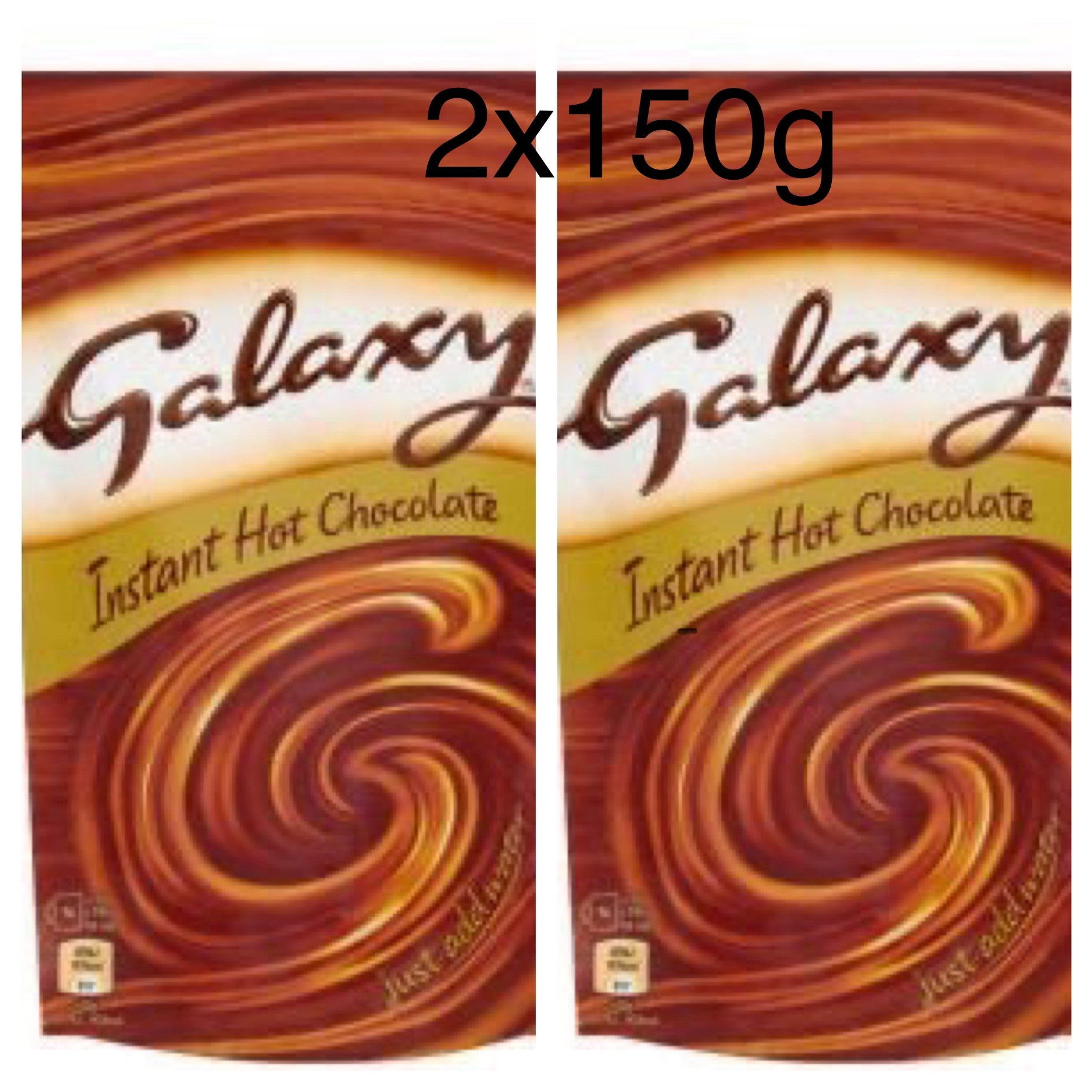 2x150g Galaxy Instant Hot Chocolate - Best Before 23/08/2024 - BestBargain Norwich