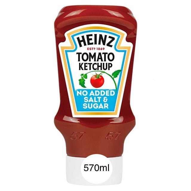 /BBE - 01.03.2024/ Heinz Tomato Ketchup No Added Salt&Sugar 570ml - BestBargain Norwich