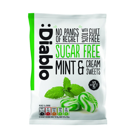 /BBE - 17.02.2024/ Diablo Sugar Free Mint&Cream Sweets 75g - BestBargain Norwich