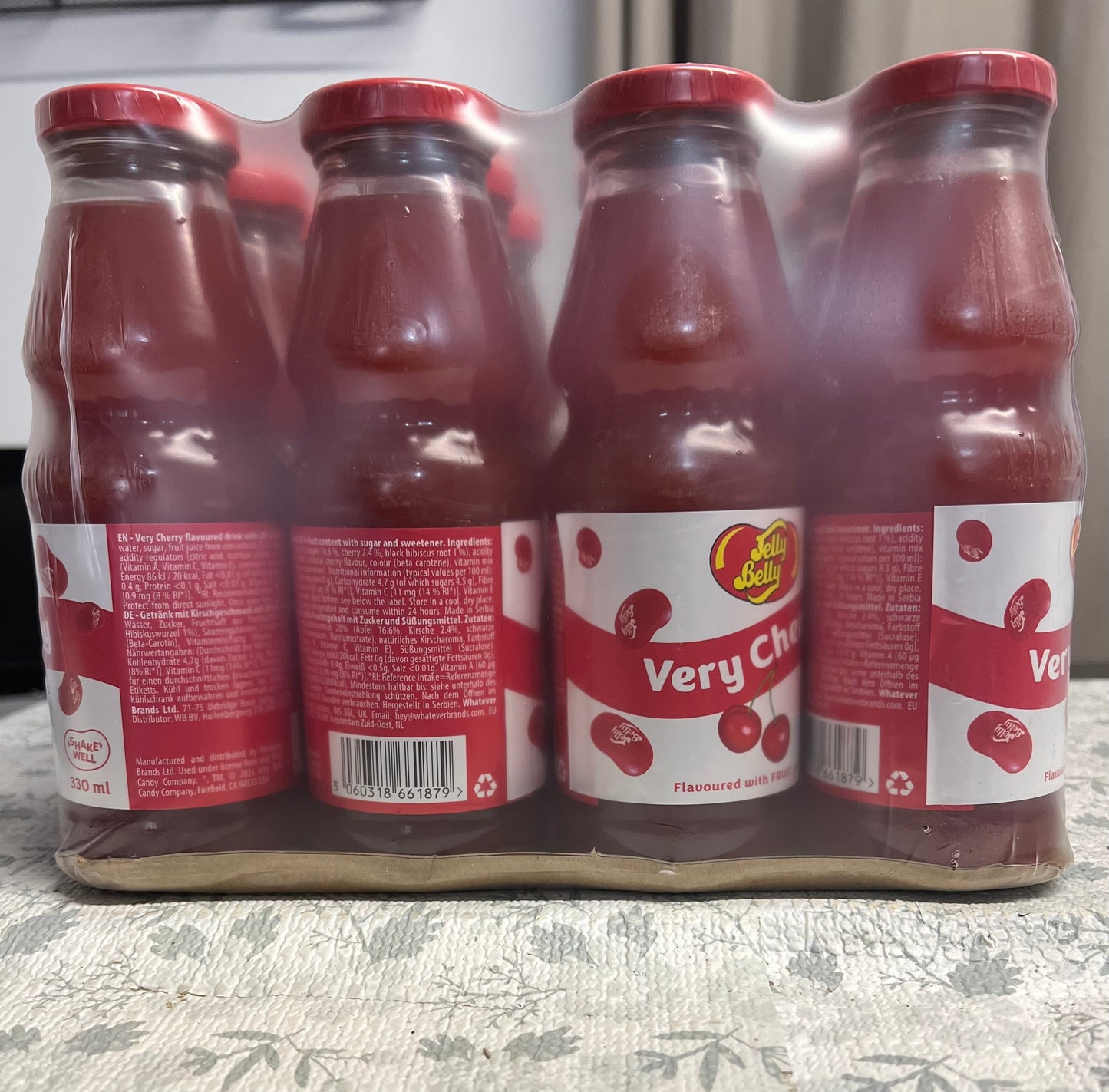 12x330ml Case of Jelly Belly Very Cherry Soft Drink - Best Before 17/09/2024 - BestBargain Norwich